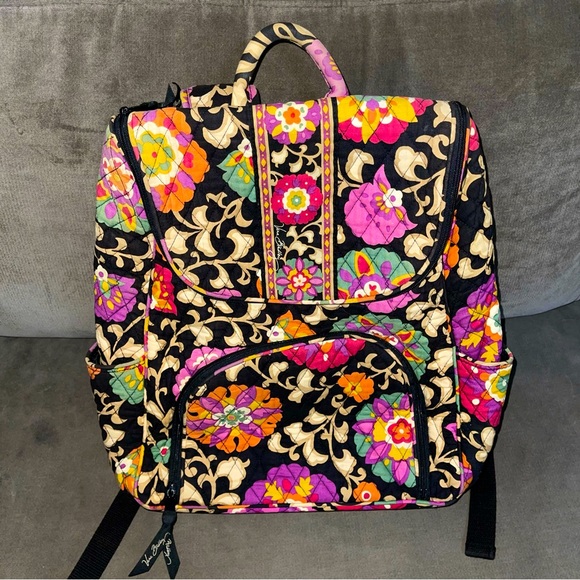 RETIRED Print & Style Vera Bradley Small/Medium Backpack in Suzani EUC - Picture 1 of 5